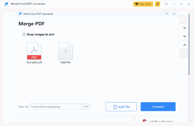 Merge PDFs