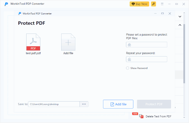 Protect PDF with Password