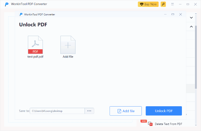 Remove Password Protection from PDF