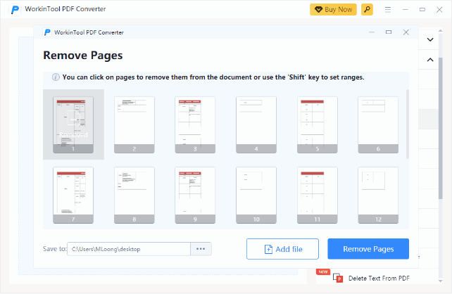 Remove PDF Pages in a Batch