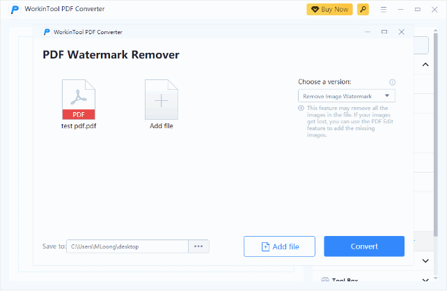 Remove Watermark from PDF