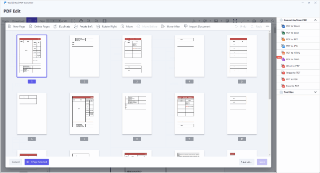 Organize PDF Pages