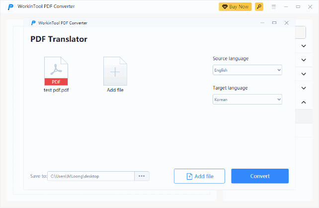 Translate PDF Documents