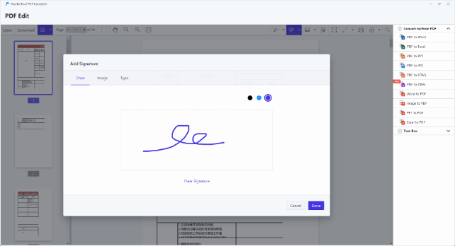 Add Signatures to PDF