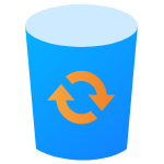 icono de recuperación de la papelera de reciclaje