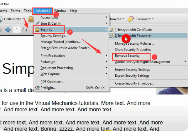 2. Yol Mac'te PDF Parolasını Kaldırma