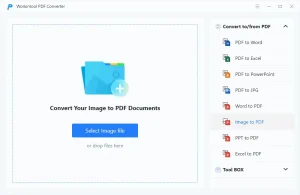 convert png to pdf with workintool