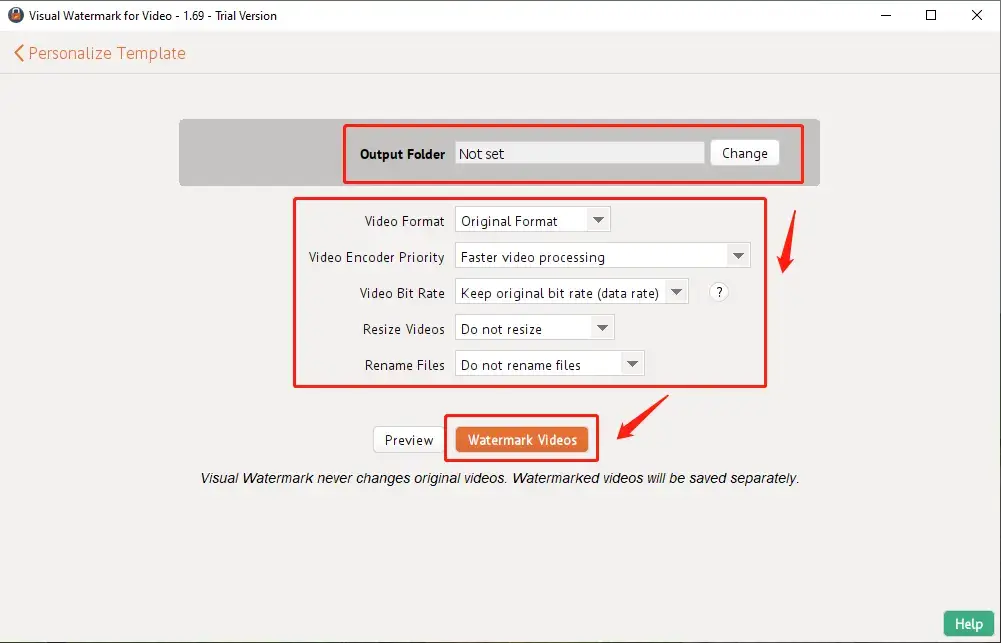 how to put copyright on video visual