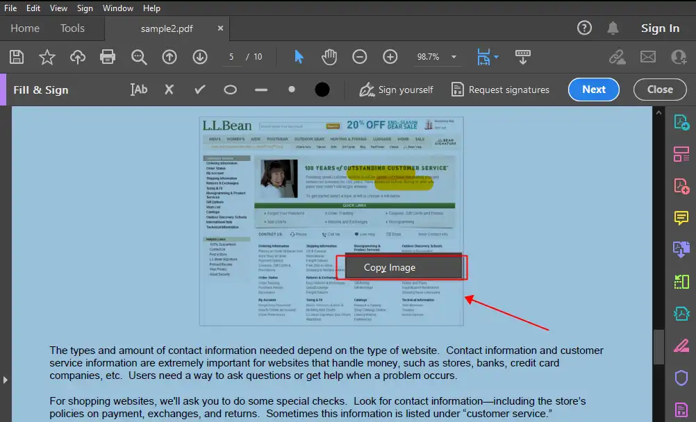 extract image from pdf in adobe