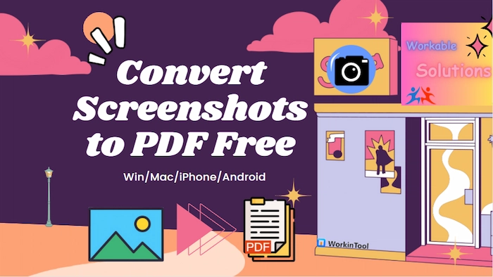 how to convert screenshots to pdf