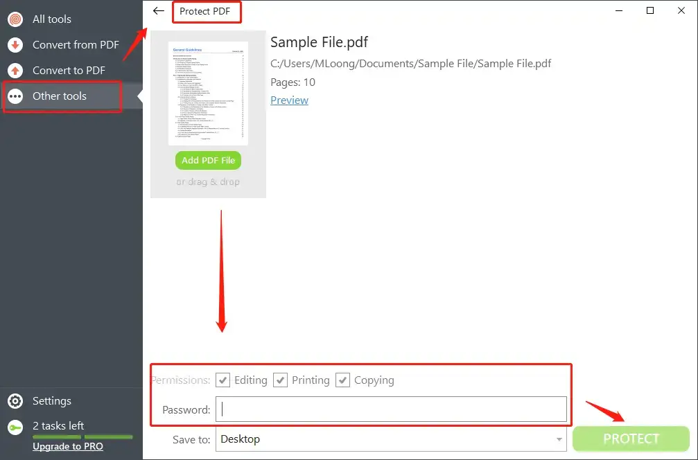 pdf encryption in pdf candy