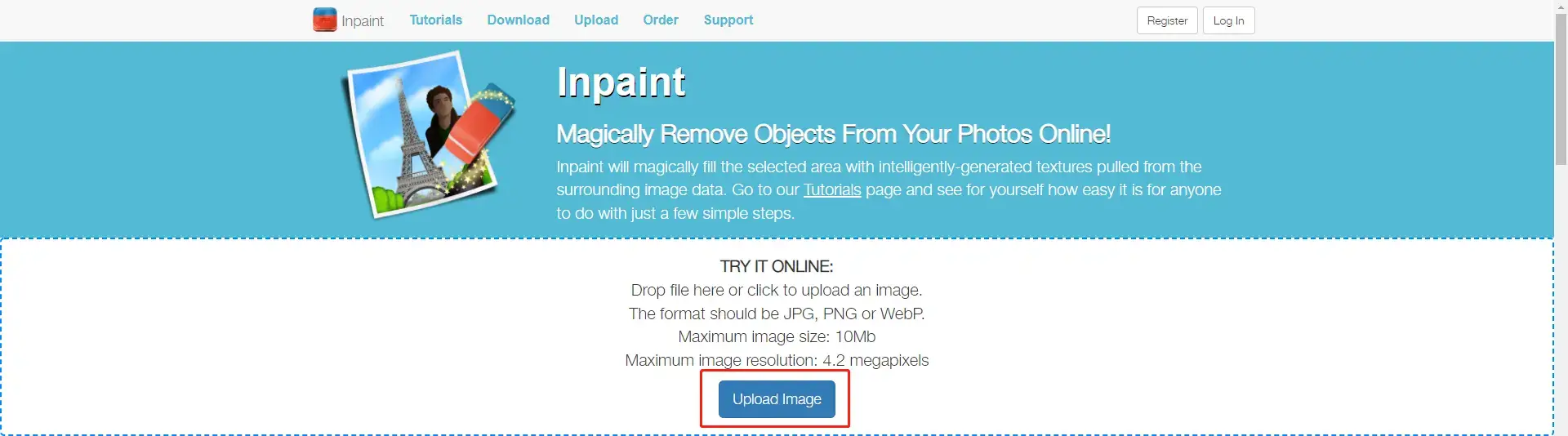 remove date from photo in inpaint step1