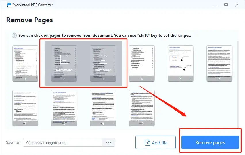 best free tools to remove pdf pages in workintool