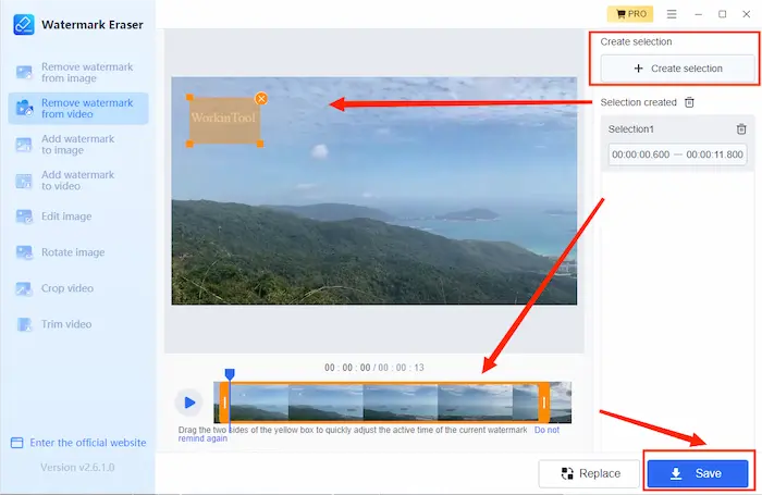 remove watermarks from video