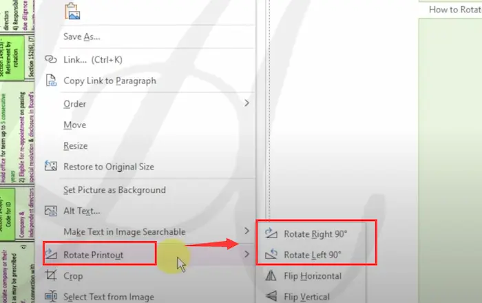 rotate a pdf on windows 10 in onenote