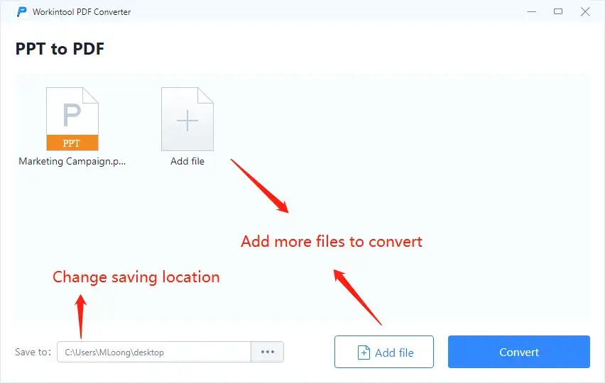 save powerpoint as pdf