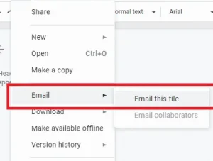 send pdf to others in google docs