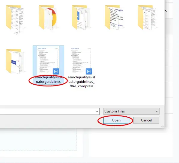 upload the pdf file to workintool
