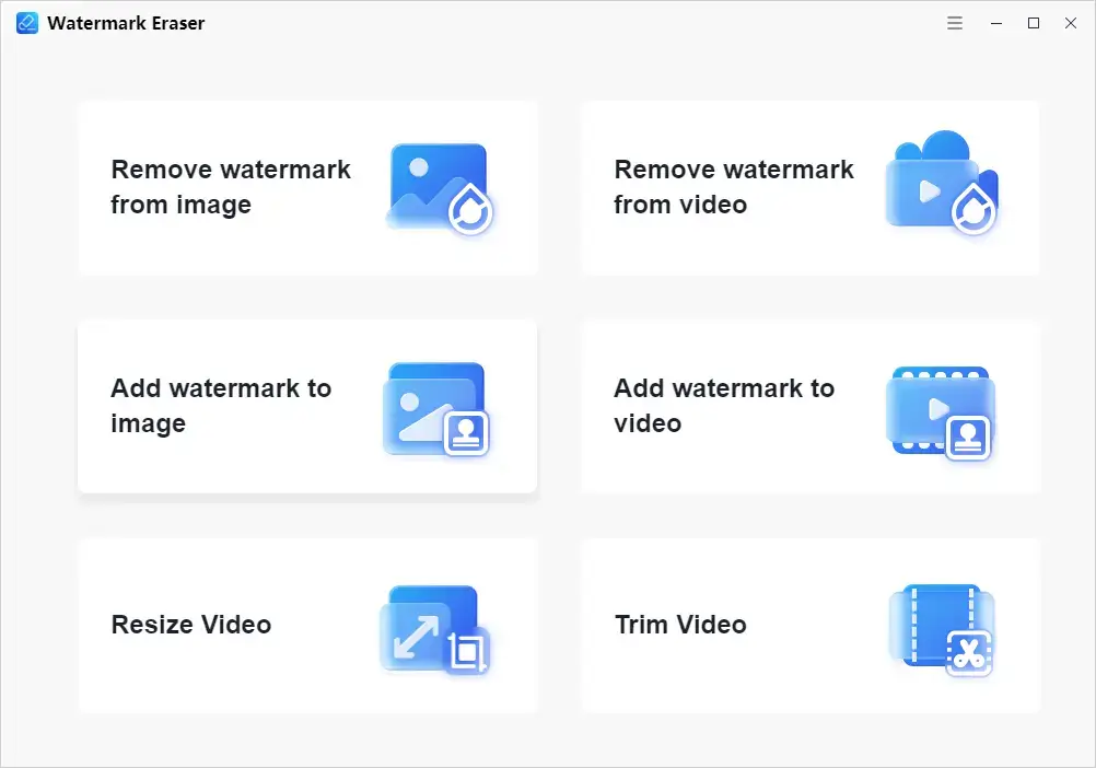 best watermark remover for image watermark eraser opening page