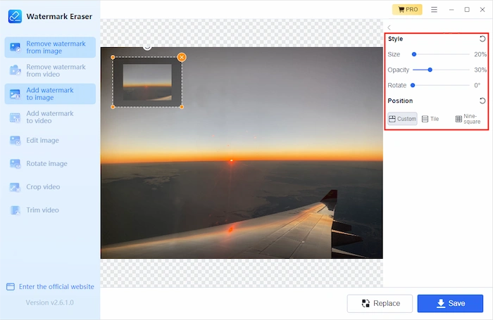 add logo to image in watermarkeraser step 3
