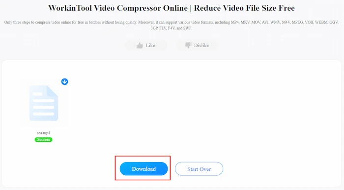 download the compressed file