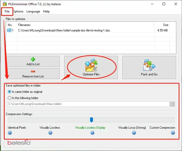 word file compressor fileminimizer office