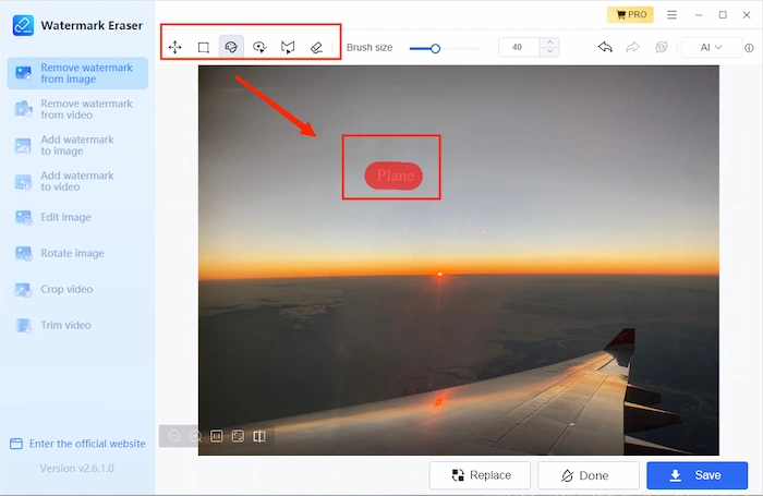 remove signature from an image in watermarkeraser
