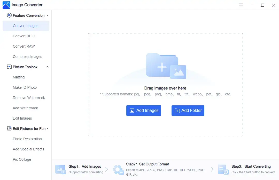 workintool image converter opening page