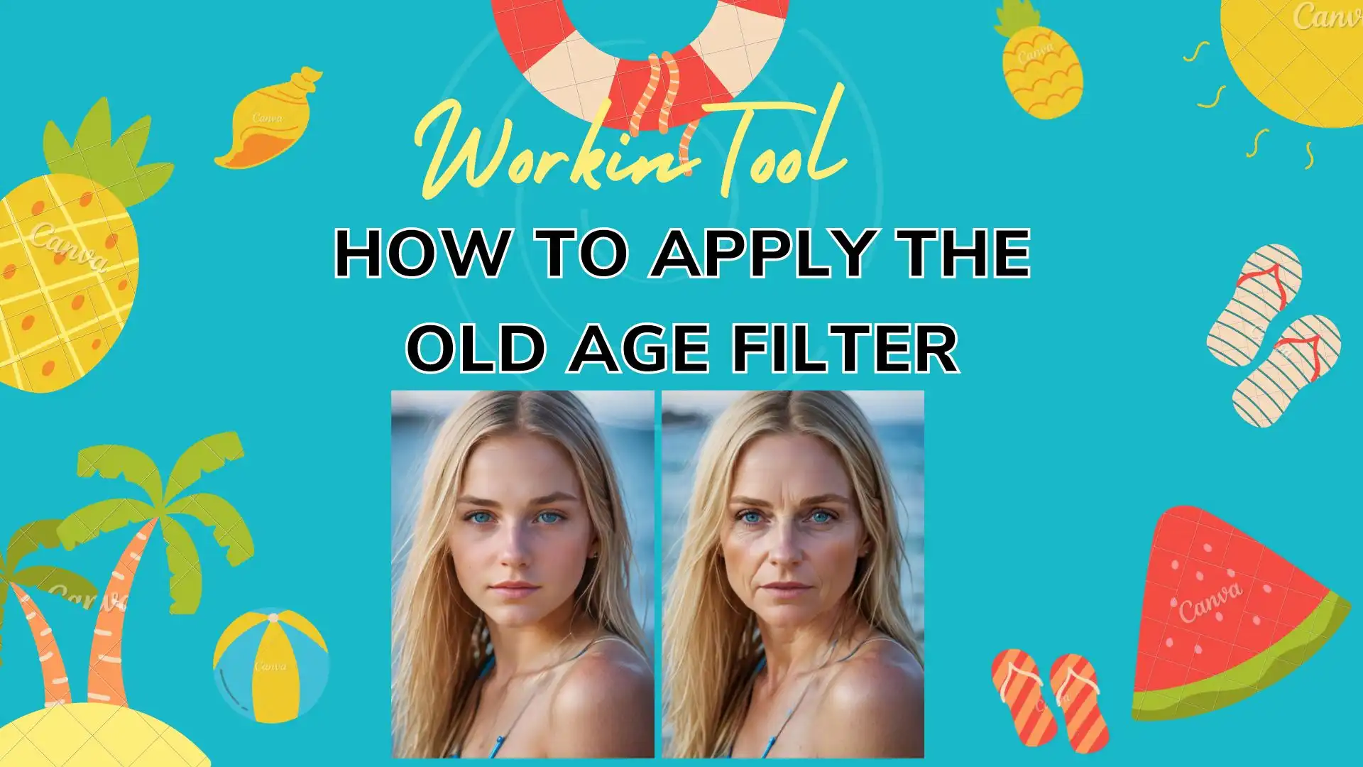 how to apply the old age filter poster