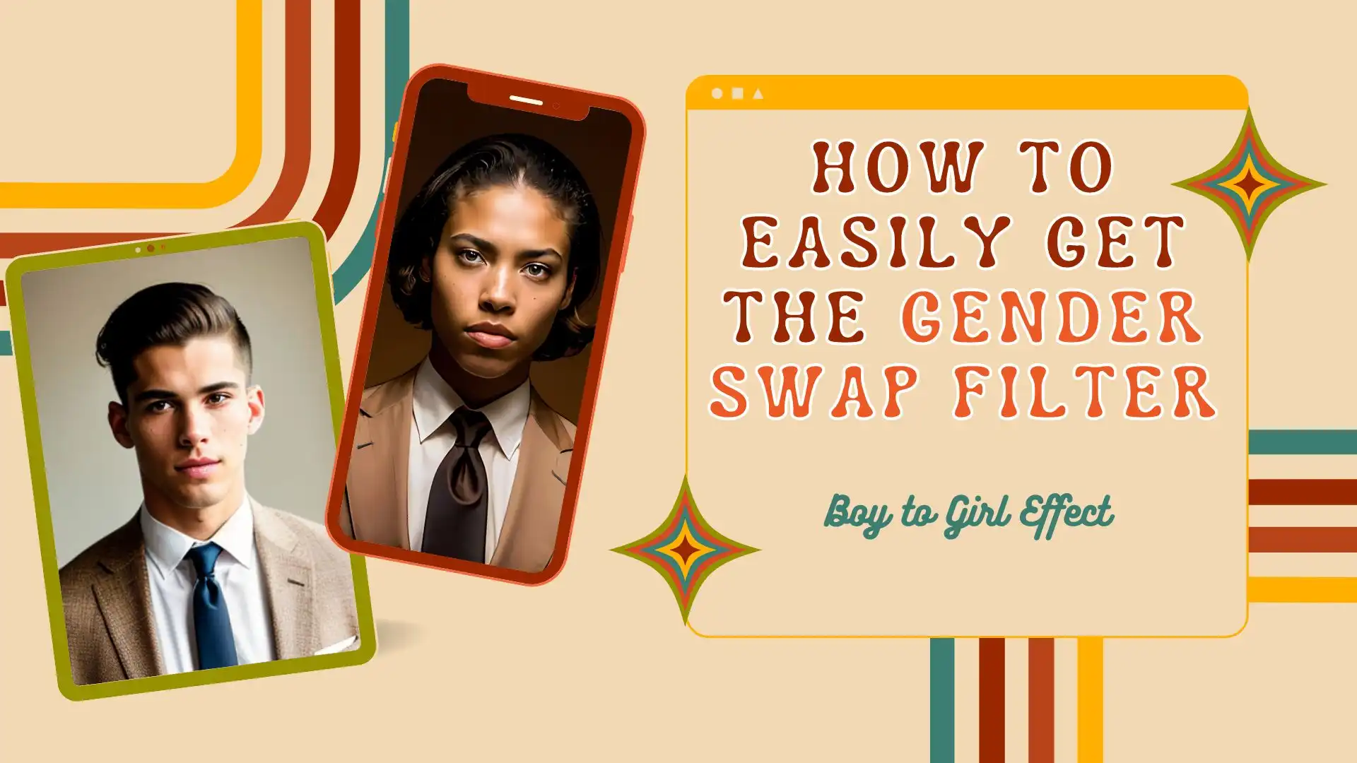 how to easily get the gender swap filter poster