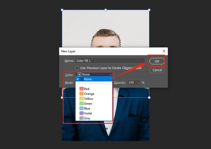 layer fill color change in photoshop