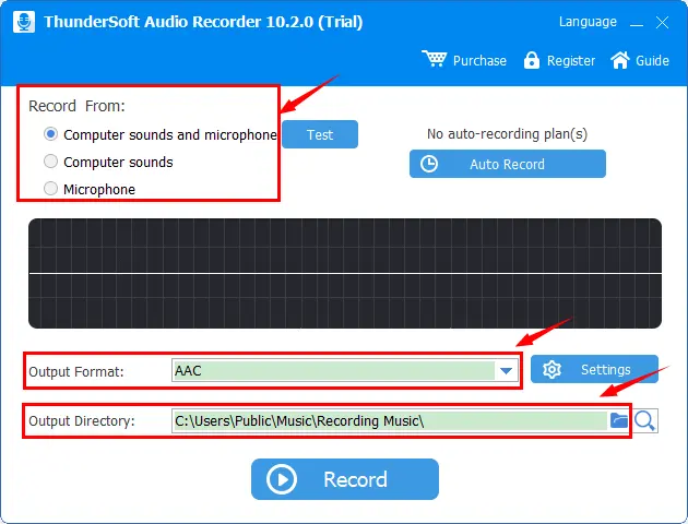 record skype sudio by thundersoft audio recorder step1