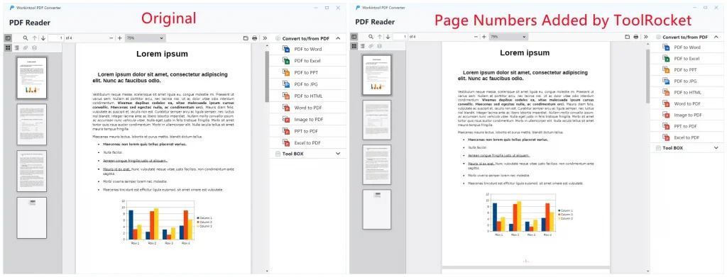 a comparison of original file and toolrocket file