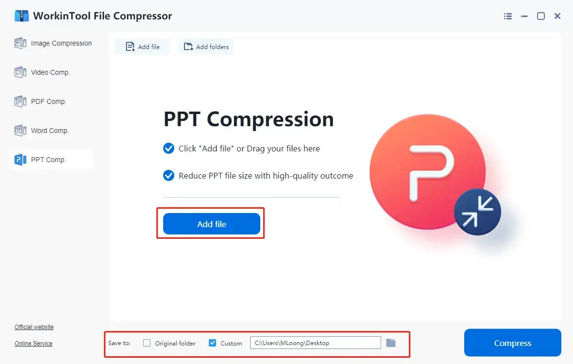 How to Compress a PowerPoint for FREE on Windows WorkinTool