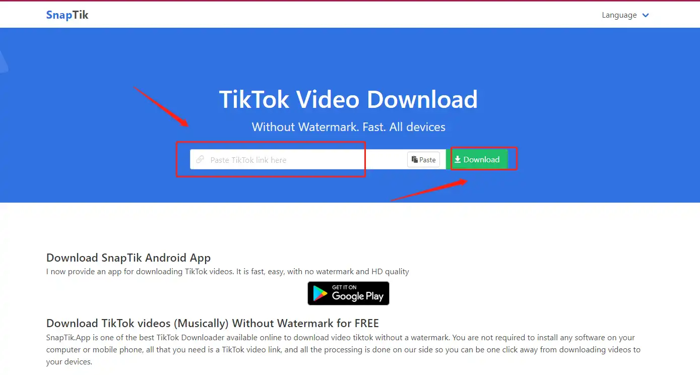 download tiktok video without watermark