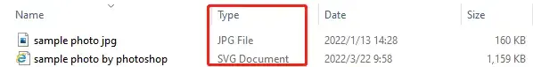 file format after conversion in photoshop