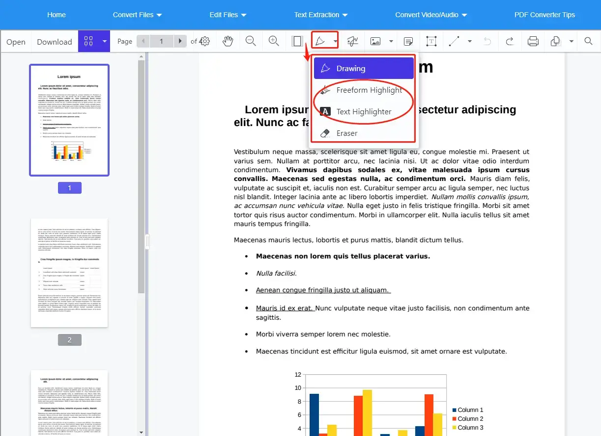 highlight in pdf through toolrocket step 3