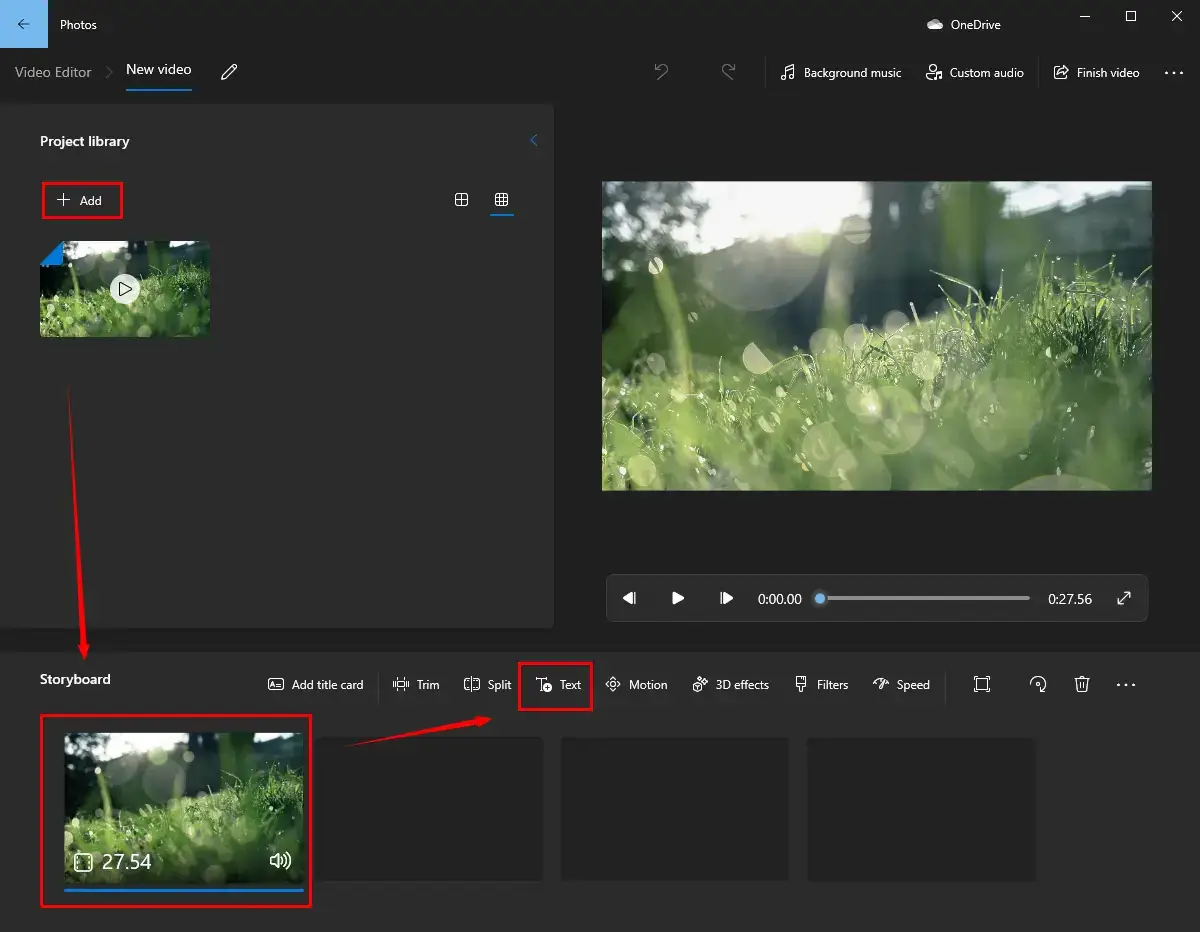 how to add subtitles to a youtube video in microsoft photos 1