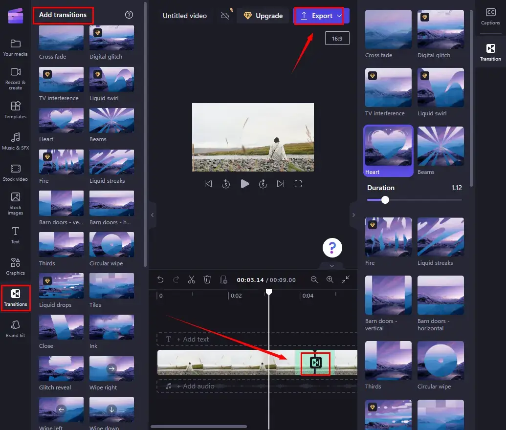 Video editor with Transitions, Online and Easy to Use