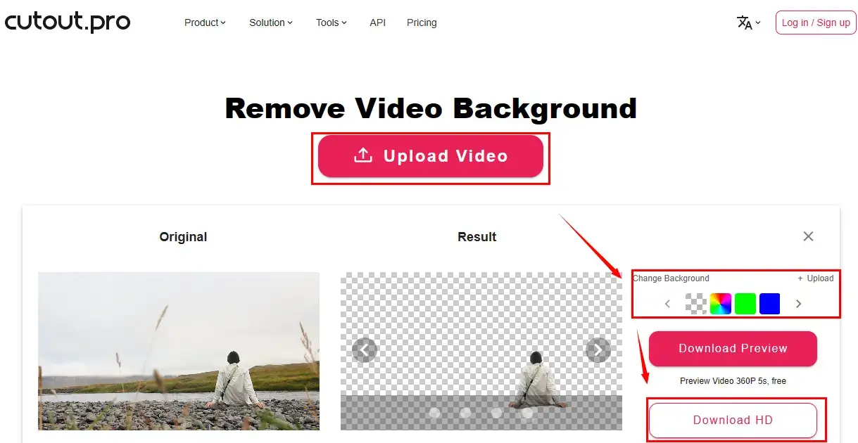 how to remove background from video in cutout pro