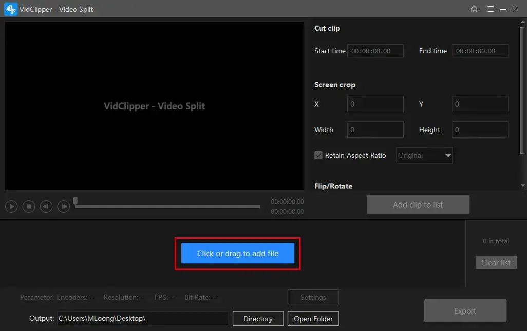 upload video in vidclipper