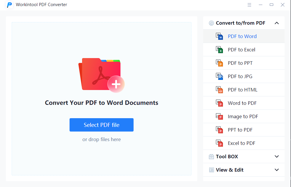 WorkinTool PDF Converter screenshot