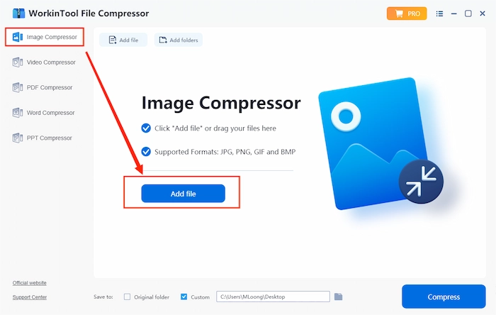 add picture to compress