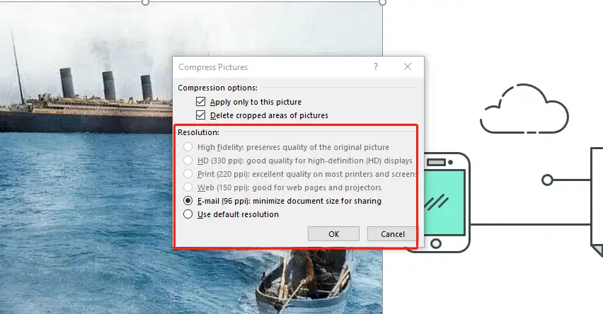 compress pictures in powerpoint 3