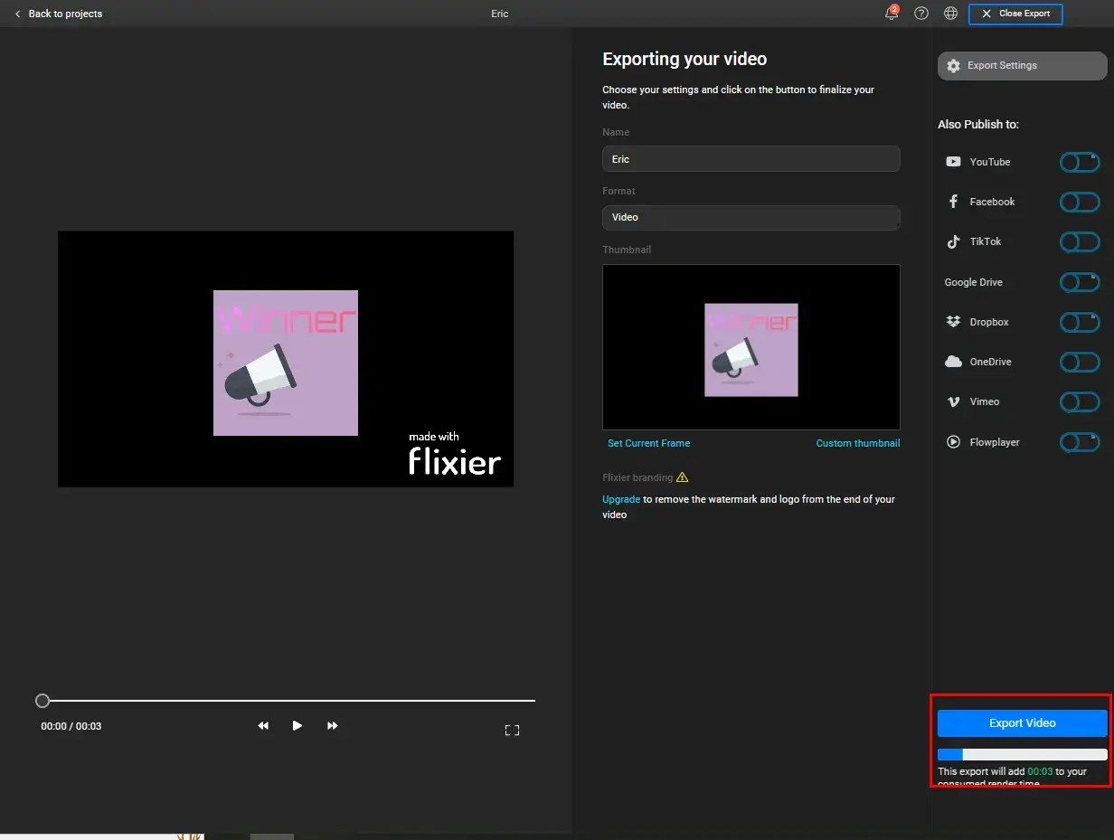 how to add text to gif online in flixier online video editor 2
