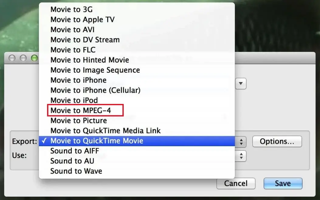 how to convert avi to mp4 with quicktime on mac 2