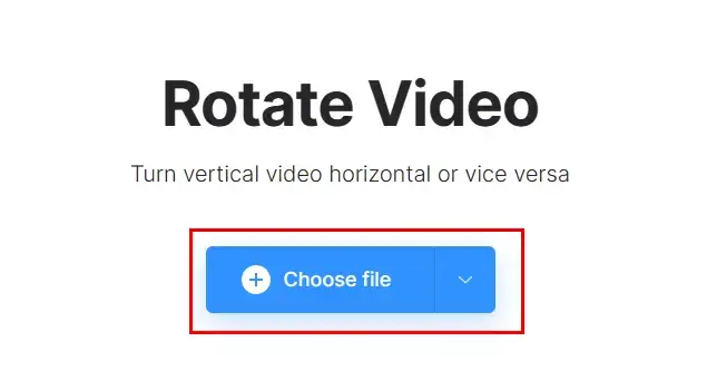 how to rotate a video online in clideo 1