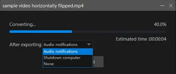 post-export settings in vidclipper