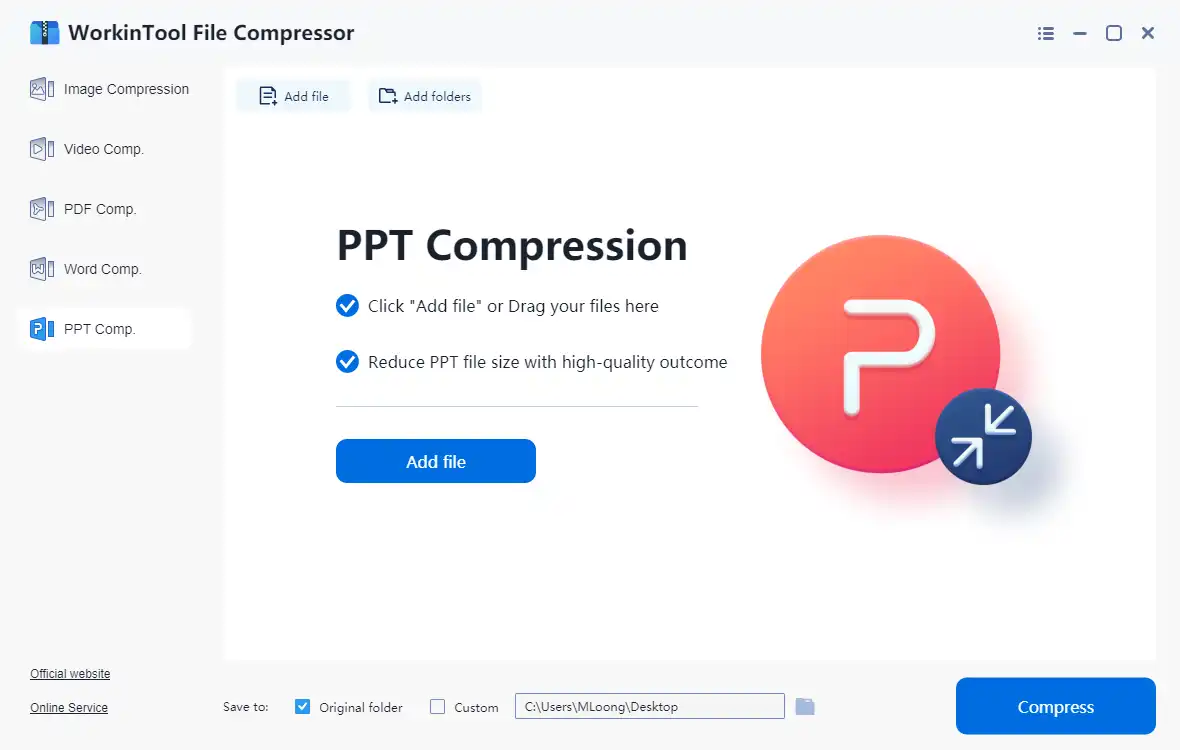 reduce a ppt size 1