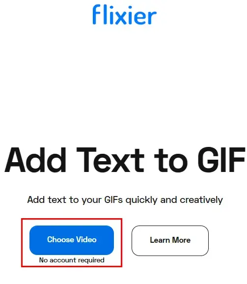 upload a video to flixier